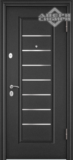 Дверь входная DELTА 100М Темно-серый букле графит VDM-2N, вн. Бетон известковый D28  