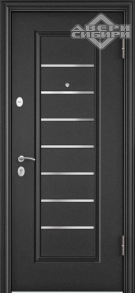 Дверь входная DELTА 100М Темно-серый букле графит VDM-2N, вн. Бетон известковый D28  