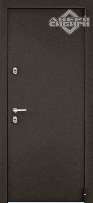 Дверь входная Snegir PRO н.Букле коричневый, вн. Бьянко S60-L1