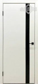 Полотно GALANT Z1 Белый эмалит ст. Черное кромка ABS с 4-х сторон